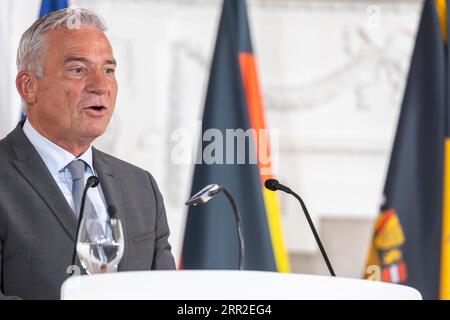 Thomas Strobl, stellvertretender Ministerpräsident und Innenminister sowie Landesvorsitzender der CDU, Stuttgart, Baden-Württemberg, Deutschland Stockfoto