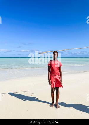 Madagaskar, Ambatomilo, Portrait einer jungen Frau Stockfoto