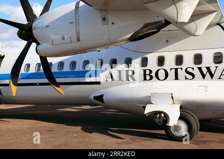 Propellerflugzeug, Air Botswana Stockfoto