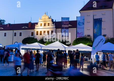 Night of Science and Business 2022. Die Freiberger Nacht der Wissenschaft und Wirtschaft ist ein gemeinsames Projekt der TU Bergakademie Freiberg und der Stadt Freiberg Stockfoto