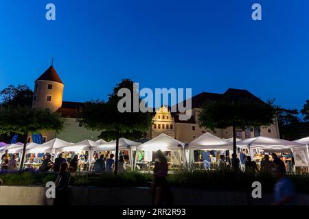 Night of Science and Business 2022. Die Freiberger Nacht der Wissenschaft und Wirtschaft ist ein gemeinsames Projekt der TU Bergakademie Freiberg und der Stadt Freiberg Stockfoto