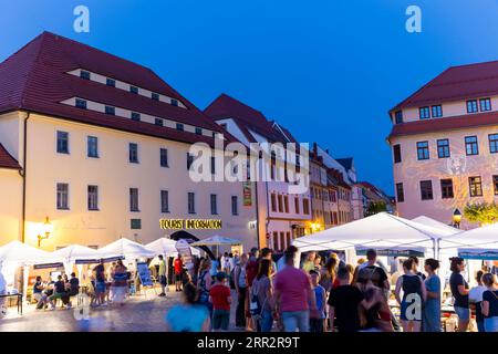 Night of Science and Business 2022. Die Freiberger Nacht der Wissenschaft und Wirtschaft ist ein gemeinsames Projekt der TU Bergakademie Freiberg und der Stadt Freiberg Stockfoto