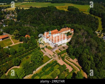 Schloss Lichtenwalde ist eine barocke Burg im Besitz des Freistaates Sachsen im gleichnamigen Landkreis Niederwiesa im Landkreis Central Stockfoto