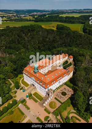 Schloss Lichtenwalde ist eine barocke Burg im Besitz des Freistaates Sachsen im gleichnamigen Landkreis Niederwiesa im Landkreis Central Stockfoto