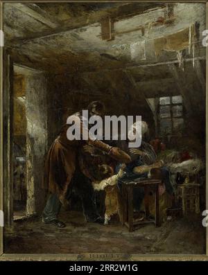 Claude Gueux Rapportant à sa famille le Pain volé 1834 von Louis-Edouard Rioult Stockfoto