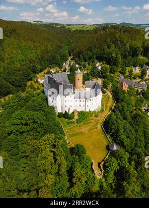 Schloss Scharfenstein im Erzgebirge Stockfoto