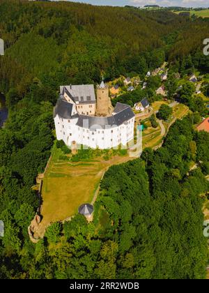 Schloss Scharfenstein im Erzgebirge Stockfoto