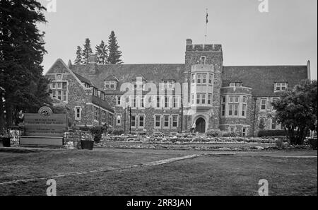 Kaskaden des Time Garden Banff Alberta Stockfoto