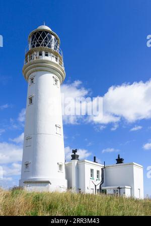 flamborough Head New Flamborough Light House Flamborough Leuchtturm Flamborough Head Yorkshire East Riding an der Küste von Yorkshire England großbritannien gb Europa Stockfoto