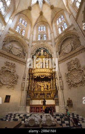 Constable Chapel in der Kathedrale von Burgos. Capilla del Condestable en la catedral de Burgos Stockfoto