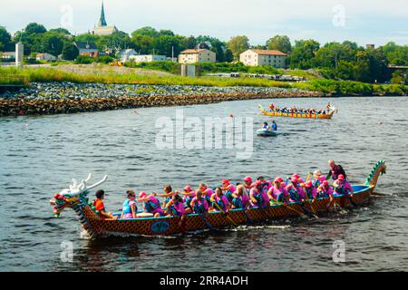 Rhode Island Chinese Dragon Boat Races und Taiwan Day Festival Stockfoto