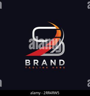 Anfangsbuchstabe S Tachometersymbol des Geschwindigkeits-Logos. Vektorillustration Stock Vektor