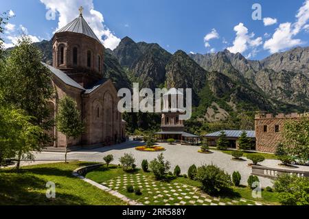 Klosterkomplex Dariali, Georgia Stockfoto