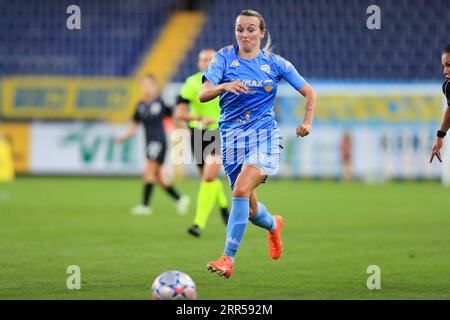 Allison Blais (Racing FC Union Letzebuerg) in Aktion während des Qualifikationsspiels PAOK vs Racing Union in der NV Arena St Polten (Tom Seiss/SPP) Credit: SPP Sport Press Photo. Alamy Live News Stockfoto