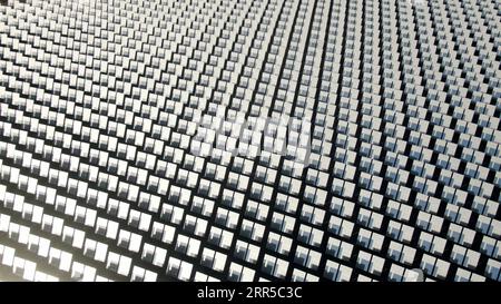 210101 -- PEKING, 1. Januar 2021 -- Luftaufnahme aufgenommen am 15. Dezember 2020 zeigt ein solarthermisches Stromprojekt im Gonghe County, Tibetan Autonomous Prefecture of Hainan in der nordwestchinesischen Provinz Qinghai. Die Behörden von Qinghai haben in den letzten Jahren saubere Energie gefördert. Anfang Dezember 2020 erreichte die Stromerzeugung der Provinz aus sauberer Energie laut State Grid Qinghai Electric Power Company 79 Milliarden kWh. XINHUA FOTOS DES TAGES ZhangxHongxiang PUBLICATIONxNOTxINxCHN Stockfoto