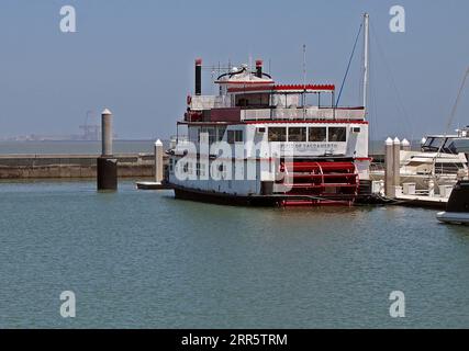 Spirit of Sacramento Flussboot am Oyster Point in South San Francisco, Kalifornien Stockfoto