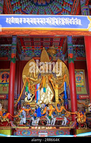 Hohhot City - 6. Februar: Die große weiße Tara-Statue in Dazhao Lamasery, am 6. Februar 2015, Hohhot City, Innere Mongolei autonome Region, China Stockfoto