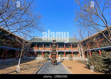 Hohhot City - 6. Februar: Sutra-Lagergebäude in Dazhao Lamasery, am 6. Februar 2015, Hohhot City, Innere Mongolei autonome Region, CH Stockfoto