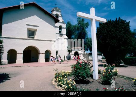 San Juan Bautista Mission (1797), San Juan Bautista, San Benito County, Kalifornien Stockfoto