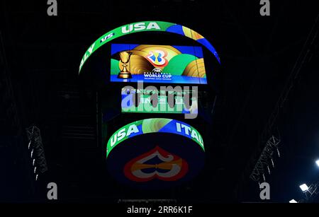 Asia Arena, Manila, Philippinen. September 2023. General View, 5. SEPTEMBER 2023 - Basketball - FIBA World Cup 2023 - Viertelfinale zwischen Italien 63-100 USA in der Mall of Asia Arena, Manila, Philippinen. Quelle: SportsPressJP/AFLO/Alamy Live News Stockfoto