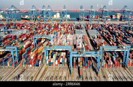 210219 QINGDAO, 19. Februar 2021 Luftaufnahme, aufgenommen am 19