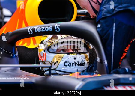 MELBOURNE, AUSTRALIEN, 10. APRIL: Max Verstappen von Oracle Red Bull Racing beim Australian Formula 1 Grand Prix 2022 am 10. April 2022 Stockfoto