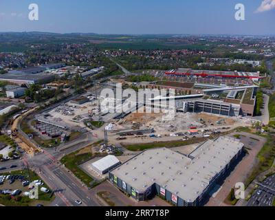 Umbau des Kaufparks Dresden-Nickern durch den Investor Krieger Stockfoto