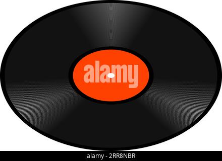 Realistische Retro-Vinyl-Schallplatte Stock Vektor
