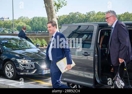 Olivier Becht, Minister Delegierter beim Minister für Europa und auswärtige Angelegenheiten, zuständig für Außenhandel, Attraktivität und Frankreich A Stockfoto