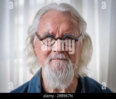 Billy Connolly fotografierte nach einem Interview mit der Press Association im Westbury Mayfair Hotel, London, Vereinigtes Königreich. 29. Juli 2019 Stockfoto