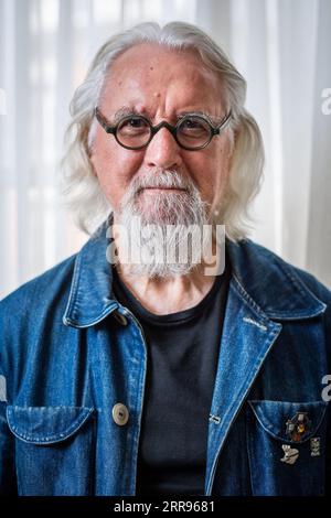 Billy Connolly fotografierte nach einem Interview mit der Press Association im Westbury Mayfair Hotel, London, Vereinigtes Königreich. 29. Juli 2019 Stockfoto