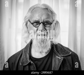 Billy Connolly fotografierte nach einem Interview mit der Press Association im Westbury Mayfair Hotel, London, Vereinigtes Königreich. 29. Juli 2019 Stockfoto