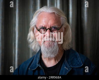 Billy Connolly fotografierte nach einem Interview mit der Press Association im Westbury Mayfair Hotel, London, Vereinigtes Königreich. 29. Juli 2019 Stockfoto