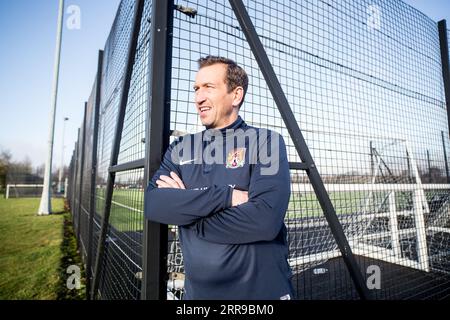 Justin Edinburgh fotografierte 2017 in Northampton Stockfoto