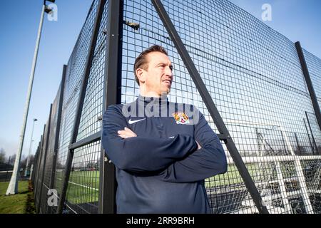 Justin Edinburgh fotografierte 2017 in Northampton Stockfoto