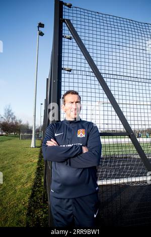 Justin Edinburgh fotografierte 2017 in Northampton Stockfoto