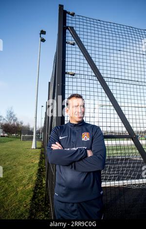 Justin Edinburgh fotografierte 2017 in Northampton Stockfoto