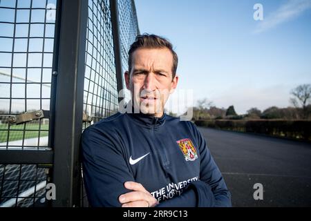 Justin Edinburgh fotografierte 2017 in Northampton Stockfoto