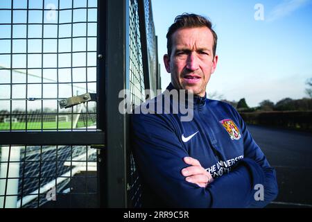 Justin Edinburgh fotografierte 2017 in Northampton Stockfoto