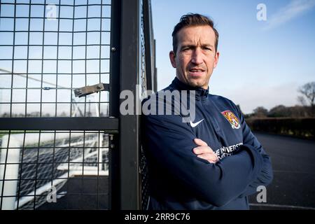 Justin Edinburgh fotografierte 2017 in Northampton Stockfoto