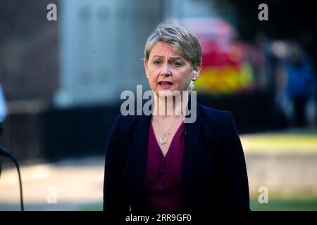 London, Vereinigtes Königreich. September 2023. Shadow-Innenministerin Yvette Cooper wird in Westminster während der morgendlichen Medienrunde gesehen. Quelle: Tayfun Salci / Alamy Live News Stockfoto