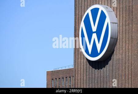 Wolfsburg, Deutschland. September 2023. Das VW-Kraftwerk auf dem Gelände des Volkswagen-Hauptwerks. Quelle: Julian Stratenschulte/dpa/Alamy Live News Stockfoto