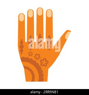 Bemalter weiblicher Handvektor Stock Vektor