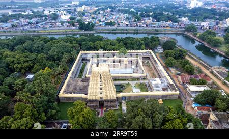 Hindu Load Siva Tempel in Rameshwaram im südlichen Teil von Tamilnadu Stockfoto