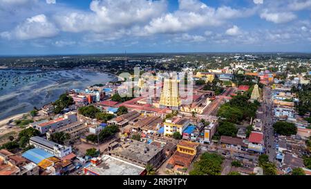 Hindu Load Siva Tempel in Rameshwaram im südlichen Teil von Tamilnadu Stockfoto