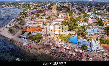 Hindu Load Siva Tempel in Rameshwaram im südlichen Teil von Tamilnadu Stockfoto