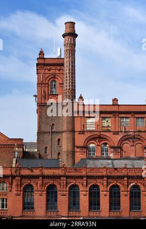 Redbrick oder Red Brick Victorian Achitecture der Higsons Brewery Liverpool Stockfoto