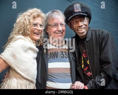 Anlässlich der Enthüllung von Eddy Grants Pest auf dem „Music Walk of Fame“ in Camden Town. Eine Veranstaltung im Forge Camden.“ Ein Nachmittag mit Eddy' Stockfoto