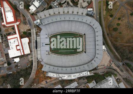 Eine allgemeine Gesamtansicht des Sanford-Stadions an der Universität von Georgia, Sonntag, 29. Januar 2023, in Athen, Ga Das Stadion ist das Heimstadion der Georgia Bulldogs Football. Stockfoto