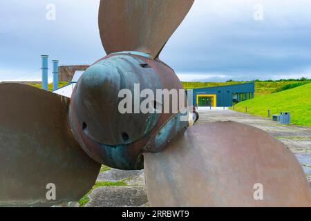 Das neu erweiterte Scapa Flow Museum in Lyness, Hoy, Orkney Islands, Schottland, Großbritannien Stockfoto